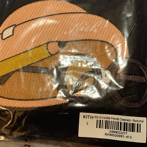 KITH x INVISIBLE FRIENDS CREWNECK NOCTURNAL - Picture 4 of 4